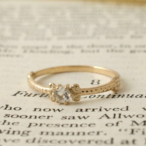 GARDEN OF EDEN Archive Stone Small Ring の販売【CHARCOAL*GREEN 