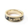 Black Enameled Ring （GOLD Plating) UVERworld TAKUYA∞ model