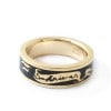 Black Enameled Ring GOLD Plating) UVERworld TAKUYA model