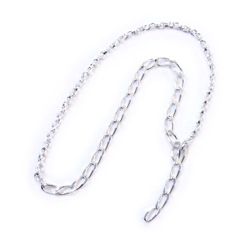 SILVER CHAIN NECKLACE TYPE4 の販売【CHARCOAL*GREEN】公式