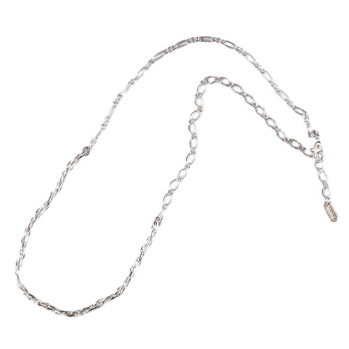 MIX CHAIN NECKLACE SV925 42cm の販売【CHARCOAL*GREEN】公式