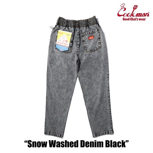 佐*誠様 cookman Snow Washed Denim Black L COOKMAN Chef Pants Snow Washed Denim Black の販売【CHARCOAL