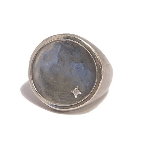 ラスティソート リング 11号 シルバー925 ダイヤモンド ラスティソート