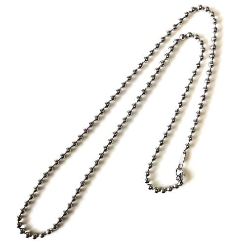 mollive STAINLESS STEEL CHAIN NECKLACE BALL. の販売【CHARCOAL  