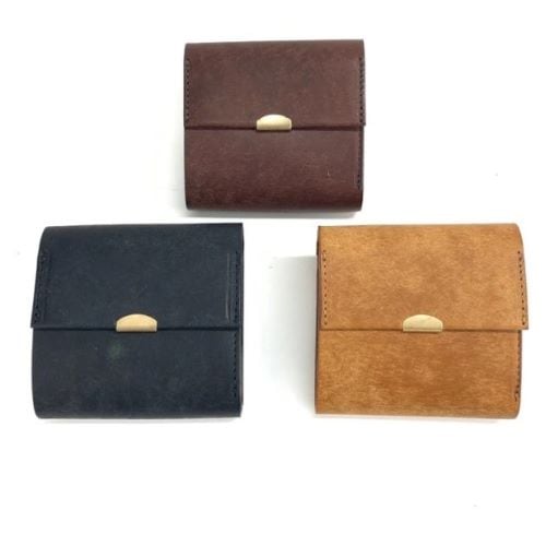ANNAK Pueblo Leather Compact Wallet. の販売【CHARCOAL*GREEN