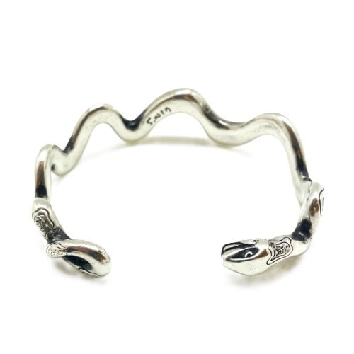 チャコールグリーン　シルバー バングル Snake Bangle Silver Plating の販売【CHARCOAL*GREEN】公式