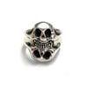 COMEDY AND TRAGEDY DOUBLE SKULL RING