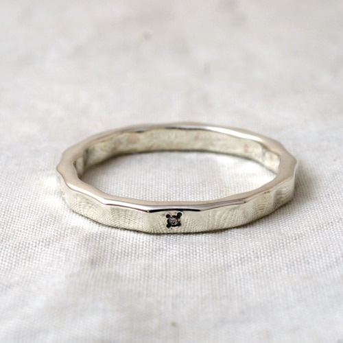 佐藤健着用　CELINE 23FW オニキス　リング　54 佐藤健着用 CELINE 23FW オニキス リング 54 DIA-WAVE SILVER SLENDER