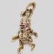 TEDDY BUNNYPEANUTS (brass) PENDANT
