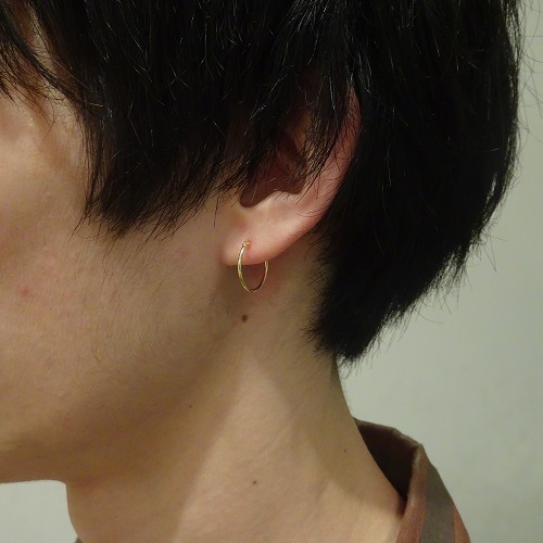 K18 GOLD CLOSING PIERCE 10mm 13mm 15mm