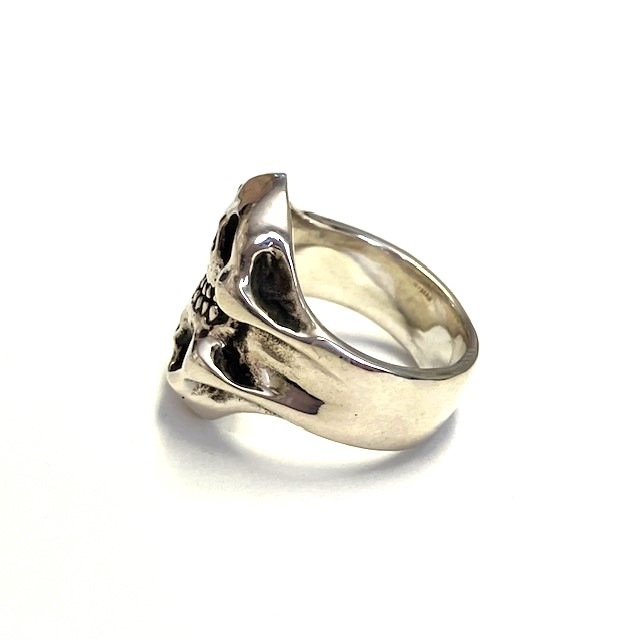 COMEDY AND TRAGEDY DOUBLE SKULL RING