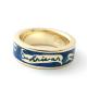 Blue Enameled Ring (GOLD Plating) UVERworld TAKUYA model