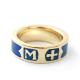 Blue Enameled Ring (GOLD Plating) UVERworld TAKUYA model