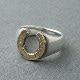 HORSE SHOE RING 18K GOLD