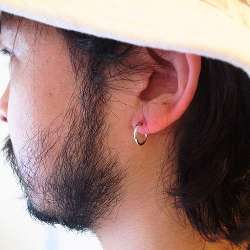 VFP-115 SILVER FOOP PIERCE S K18 GOLD POST