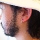VFP-115 SILVER FOOP PIERCE S K18 GOLD POST