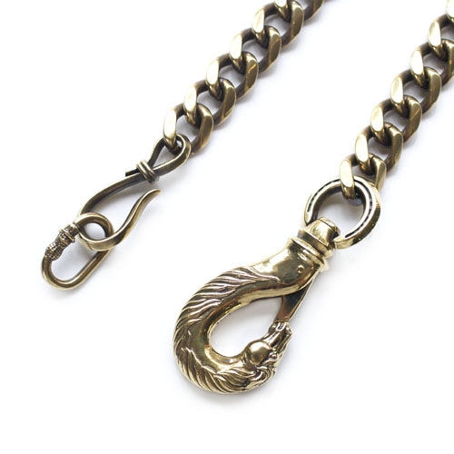HORSE WALLET CHAIN HORSE��HOOK/Brass