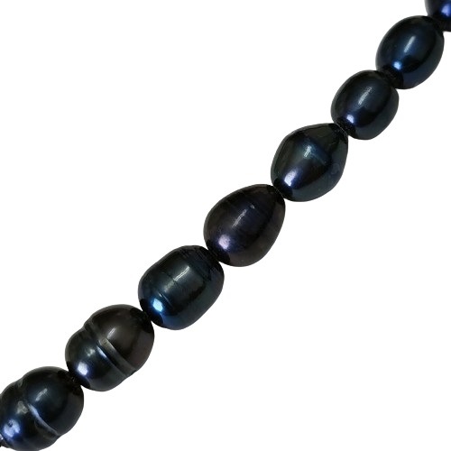 SILVER CHAIN BRACELET BLACK PEARL