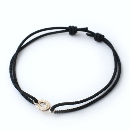 NEW SMALL HORSE SHOE CORD BRACELET K10