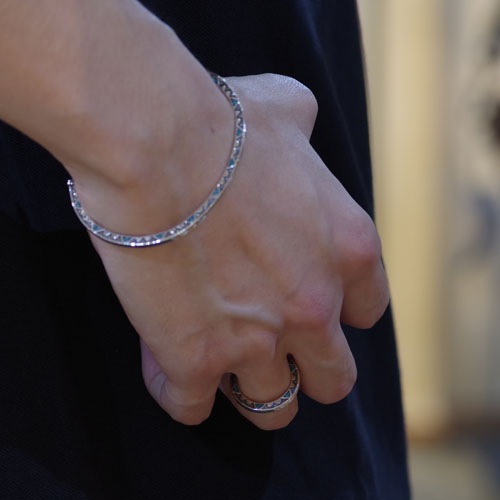 GARDEN OF EDEN TRIANGLE TURQUOISE FLAT RING