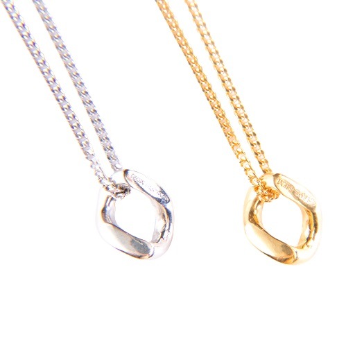 MEMENTO MORI SILVER NECKLACE SMALL COATING.
