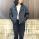 yoused��LEATHER URBAN RIDER'S JACKET/BLACK(2)