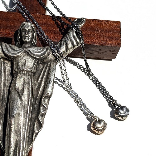 SACRED HEART NECKLACE K10gold