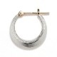 Moon Hoop Pierce - M - Silver