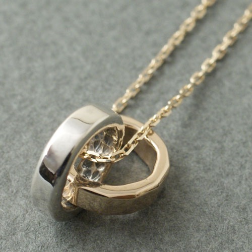 SILVER & 10K RING NECKLACE