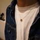 SILVER & 10K RING NECKLACE