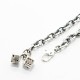 GAMBLER W DICE CHAIN BRACELET SV925