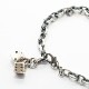 GAMBLER W DICE CHAIN BRACELET SV925