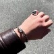 GAMBLER W DICE CHAIN BRACELET SV925
