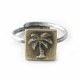PALM TREE RING SMALL  BRASS��#9��#11��