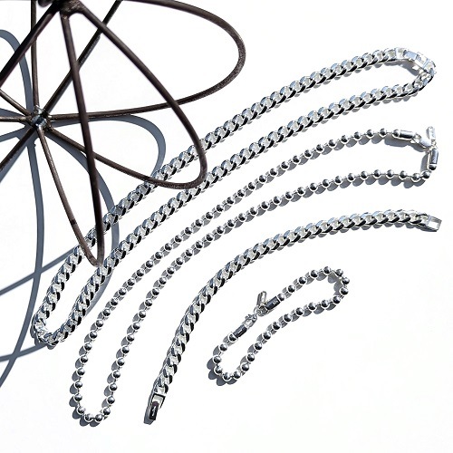 �ʤˤ��˻ҡ�����ή���������ѥ�ǥ� BALL CHAIN NECKLACE XL