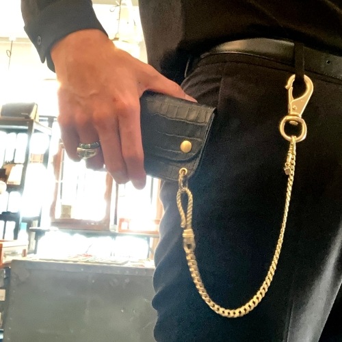 DICE WALLET CHAIN BRASS