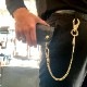 DICE WALLET CHAIN BRASS