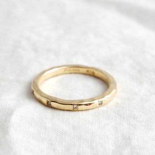 18K TATAKI SWEET 10 DIA RING/S