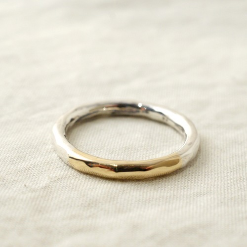 QUARTER GOLD K18 RING