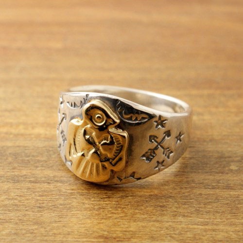 ���Ρ��ޥ��ܹ�ϡ���󡦿�߷ä�Ȥ������ѥ�ǥ롦18K THUNDER BIRD RING