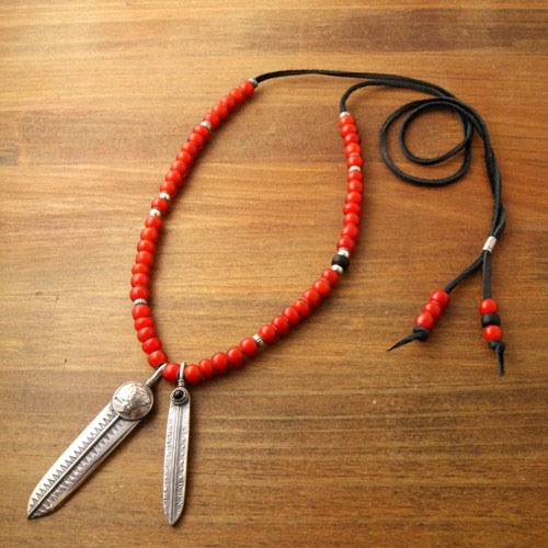 FEATHER COIN CHOKER SET