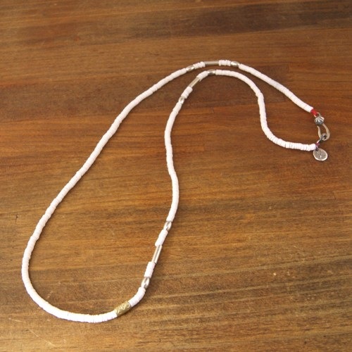SILVER & SHELL BZ NECKLACE