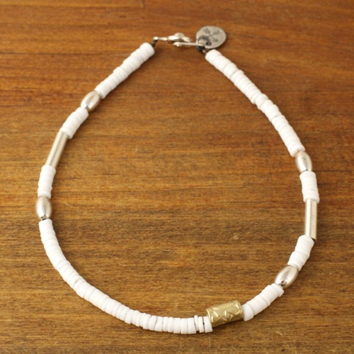 SILVER & SHELL BZ ANKLET