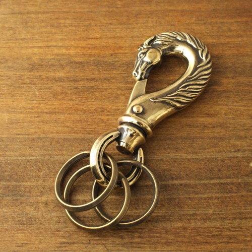 HORSE KEY HOOK L/Brass