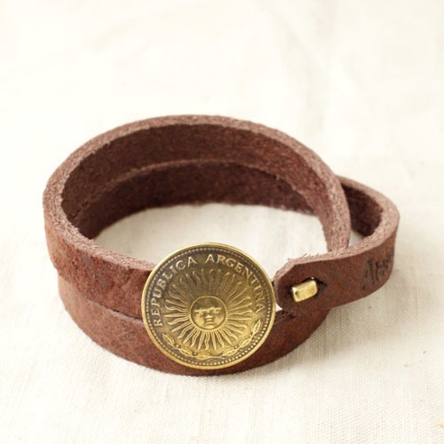 INTI SUN LEATHER BRACELET DB
