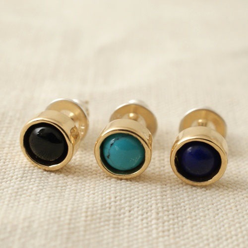 STONE STUDS ROUND PIERCE G