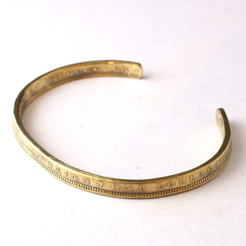MORGAN COIN BRASS BRACELET