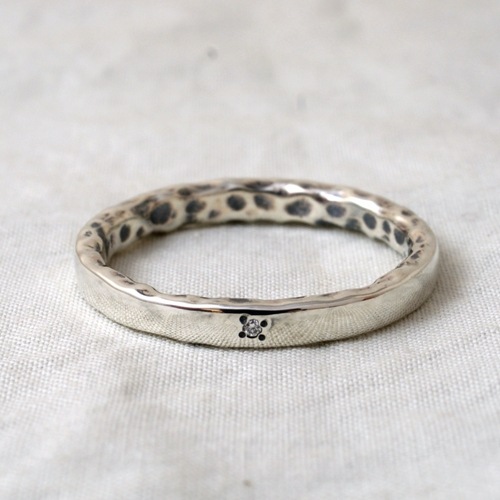 DIA FLAT SILVER SLENDER RING����ƣ�򤵤�����