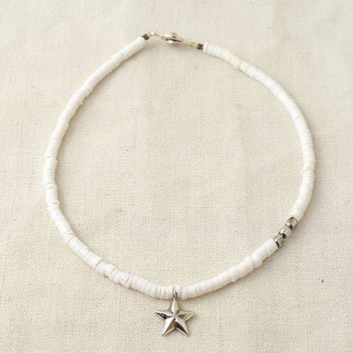 NEW MILITARY STAR ANKLET LIMITED WHITE