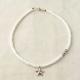 NEW MILITARY STAR ANKLET LIMITED WHITE